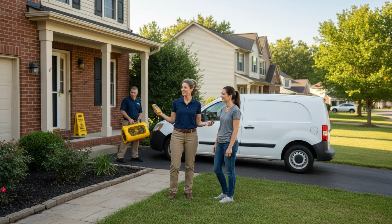 Residential water damage restoration in Salado, TX